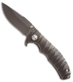Tim Britton Knives Custom Tango Knife Gunmetal Titanium (3.5" Gray)