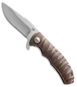 Tim Britton Knives Custom Tango Knife Gunmetal Titanium (3.5" Stonewash)