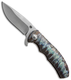Tim Britton Knives Custom Tango Knife Titanium (3.5" Stonewash Plain)