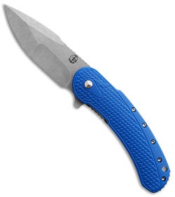 Todd Begg Field Grade Bodega Flipper Knife Blue G10 (3.75" SW Compound) Ceramic