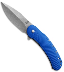 Todd Begg Field Grade Bodega Flipper Knife Blue G10 (3.75" SW Saber) Ceramic