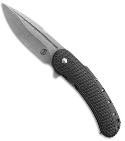 Todd Begg Field Grade Bodega Flipper Knife Carbon Fiber (3.75" SW Fluted)Ceramic