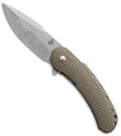 Todd Begg Field Grade Bodega Flipper Knife OD Green G10 (3.75" SW Compound)