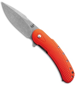 Todd Begg Field Grade Bodega Flipper Knife Orange G10 (3.75" SW HH) Ceramic