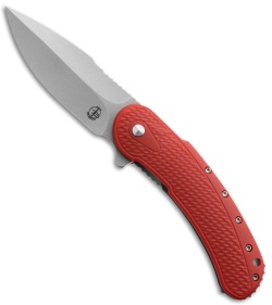 Todd Begg Field Grade Bodega Flipper Knife Red G10 (3.75" SW Dagger)