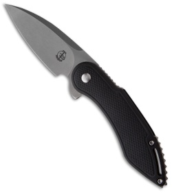 Todd Begg Mini Glimpse Friction Folder Knife Black G-10 Diamond (3" Plain)