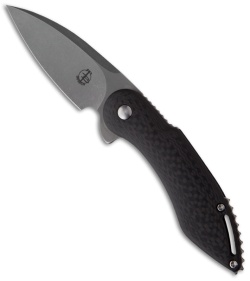 Todd Begg Mini Glimpse Friction Folder Knife Carbon Fiber (3" High Hollow)