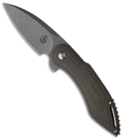 Todd Begg Mini Glimpse Friction Folder Foliage Green G-10 Diamond (3" Plain)