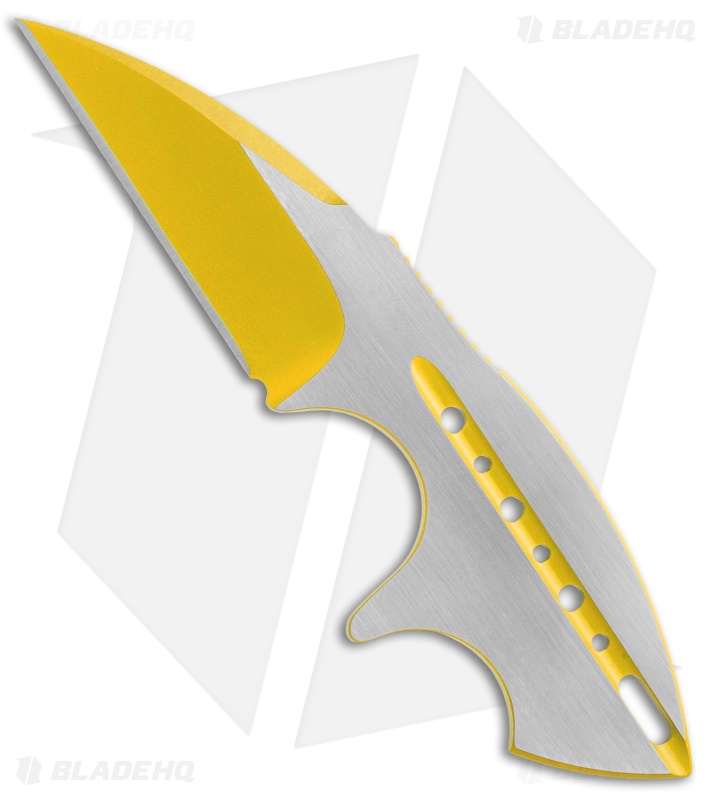 Todd Begg Knives Tree Frog Neck Knife TwoTone (2.25" Corvette Yellow