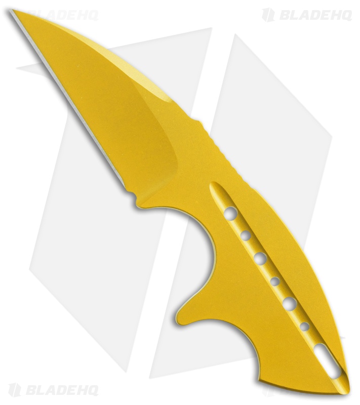 Todd Begg Knives Tree Frog Neck Knife (2.25" Corvette Yellow) Blade HQ