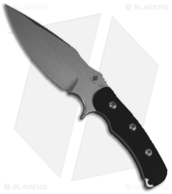 Kizer Willumsen Super Bad Drop Point Fixed Blade Knife (4.75" Stonewash