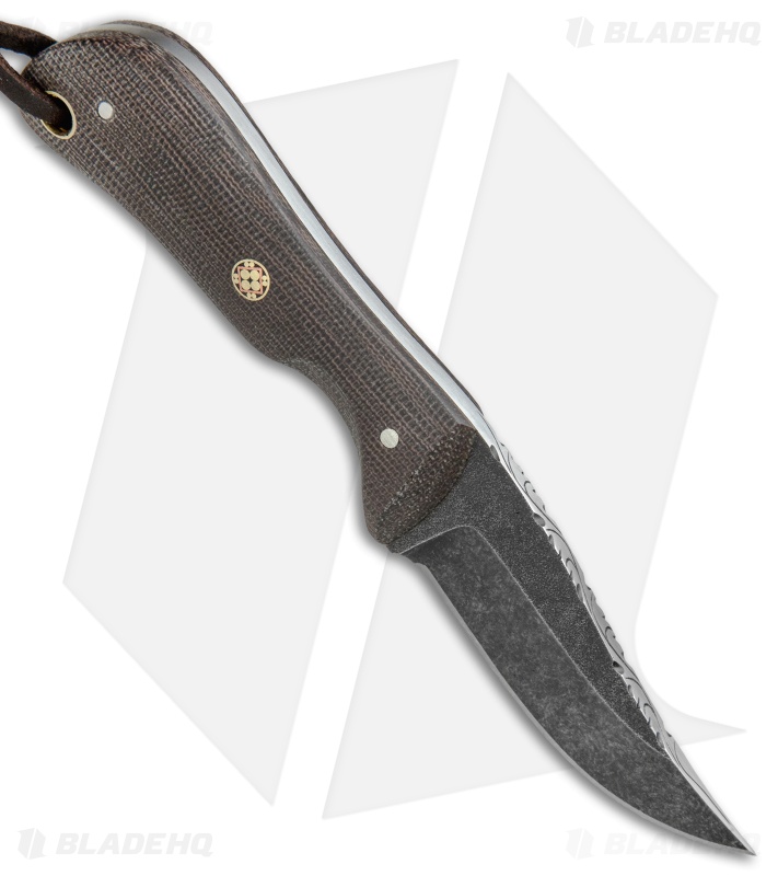 Smith & Sons Ranch Hand Fixed Blade Knife OD Green Micarta (2.75" Black