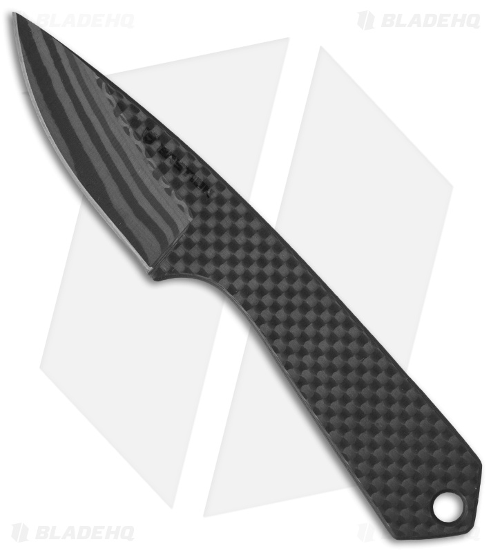 Bastion Carbon Fiber EDC Fixed Blade Knife (2.25" Plain) BSTN05 Blade HQ