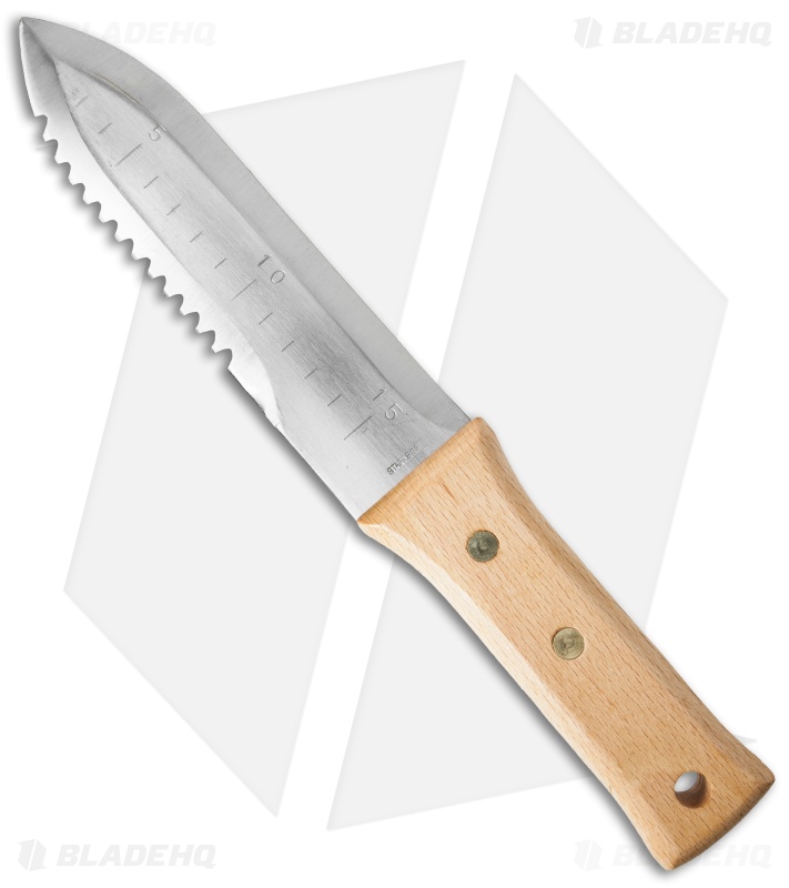 Bonsai Hori Hori Garden Fixed Blade Knife (6.75" Satin Serr) BONUB030