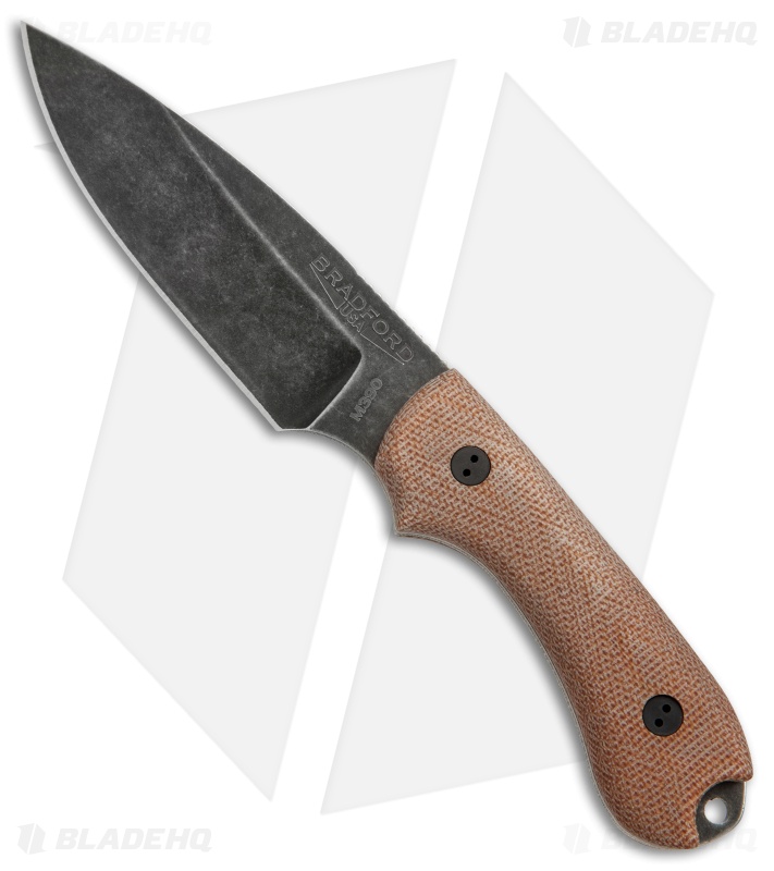 Bradford Knives Guardian3 Fixed Blade 3D Natural Micarta (Sabre/M390/Nimbus) Blade HQ
