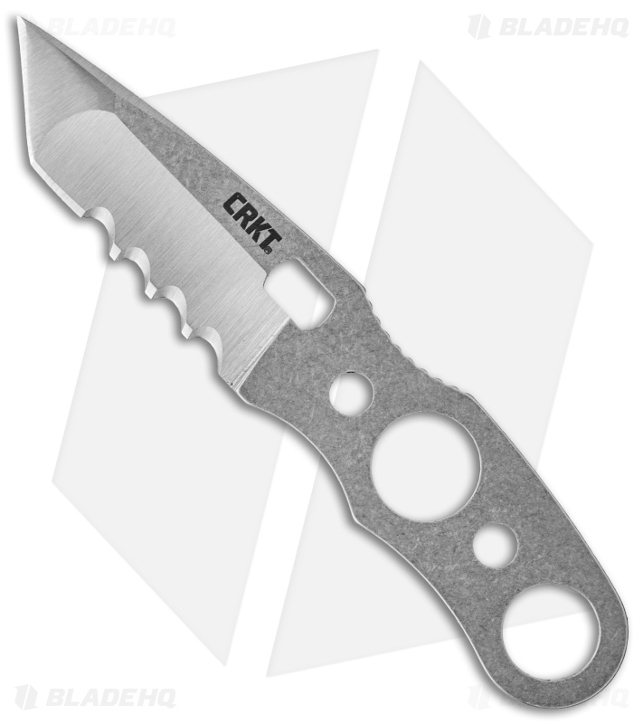 CRKT Hyphenate Ultralight Climbing Fixed Blade Knife (2.25" Satin Serr