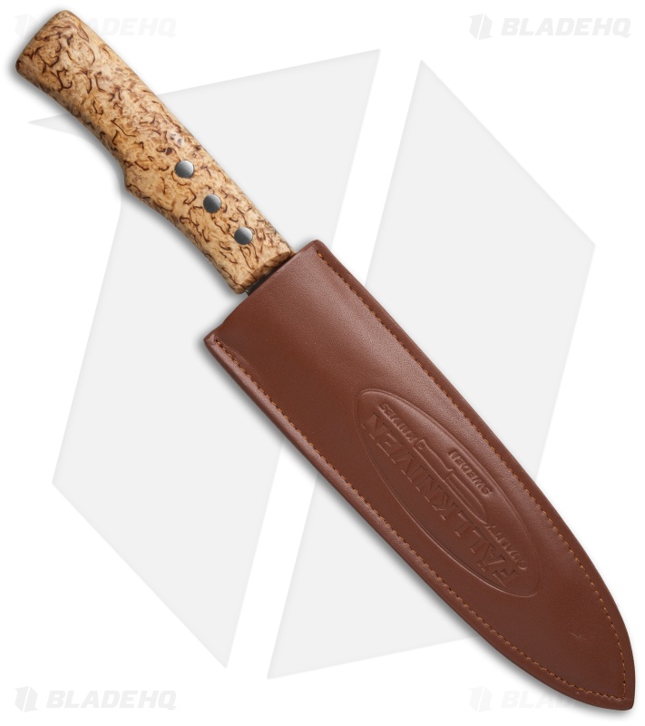 Fallkniven Erna Fixed Blade Knife Birch (7" Satin) SK18 Blade HQ