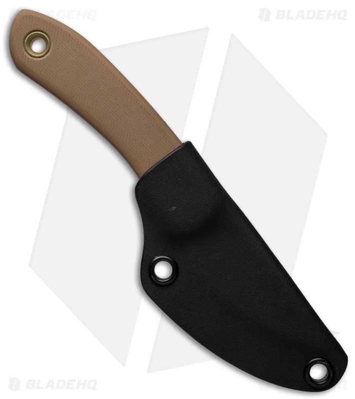 JB Knife & Tool Companion Fixed Blade Knife Brown G10 (2.3" Acid SW