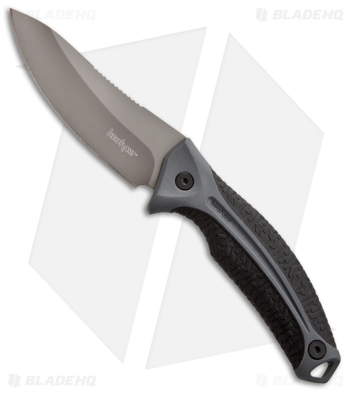 Kershaw LoneRock Small Fixed Blade Knife (3.75" Gray) 1895 Blade HQ