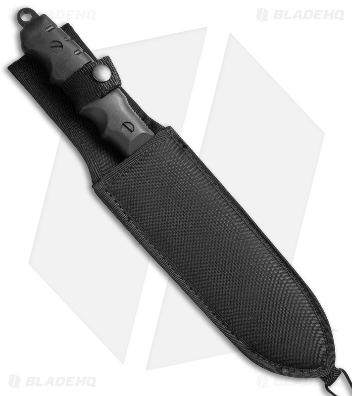 Maserin Tactical Machete Fixed Blade Knife (8.75" Black) 911 Blade HQ