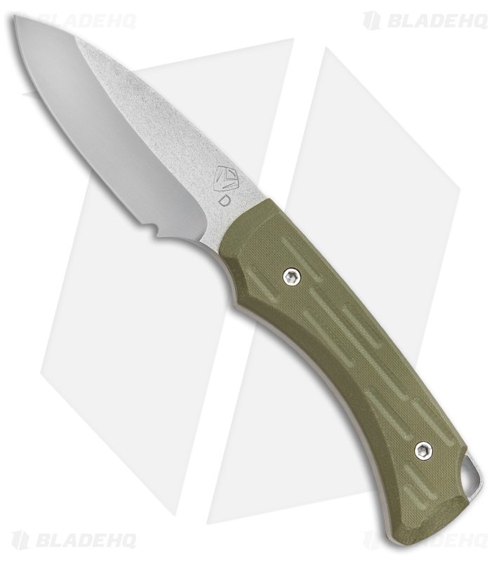 Medford Colonial Fixed Blade Knife OD Green G10 (3.5" NP3) MKT Blade HQ