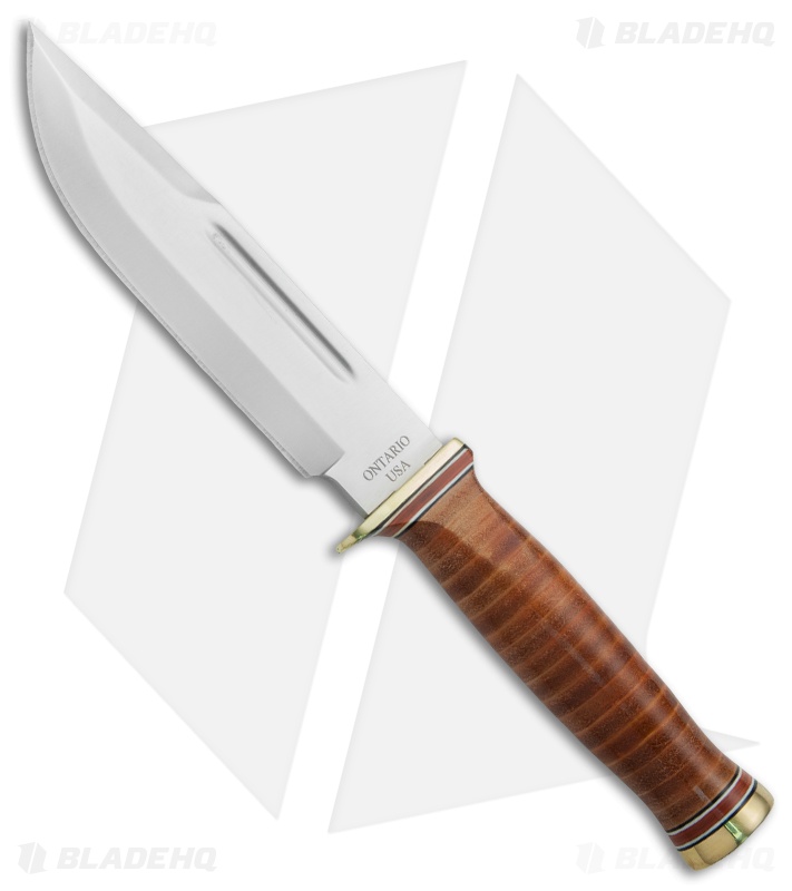 Ontario P3 Army Quartermaster Fixed Blade Knife (6" Satin) O6310 Blade HQ