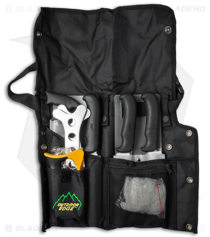 Outdoor Edge ButcherLite Field Butcher Kit w/ Belt Scabbard (8Piece