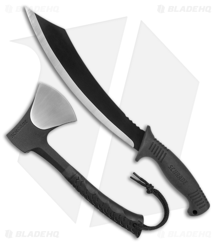 Schrade Machete & Hatchet Combo Set Blade HQ