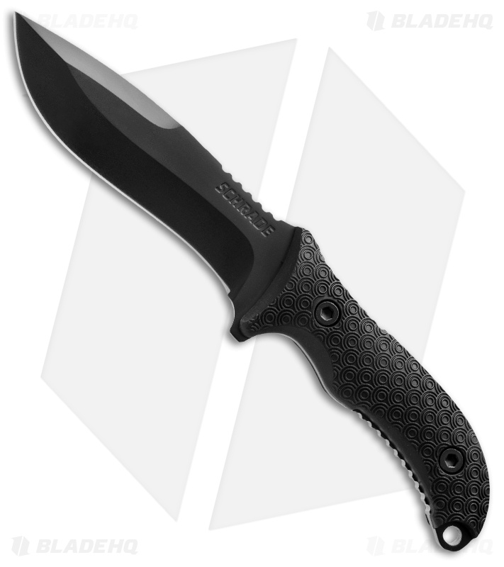 Schrade Extreme Survival Fixed Blade Knife (5.625" Black) SCHF26 Blade HQ