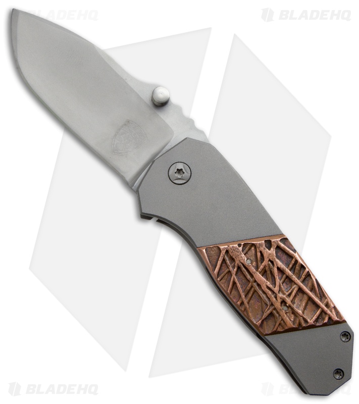 Sheepdog Knives RFK Frame Lock Knife Titanium + Copper (3" Bead Blast