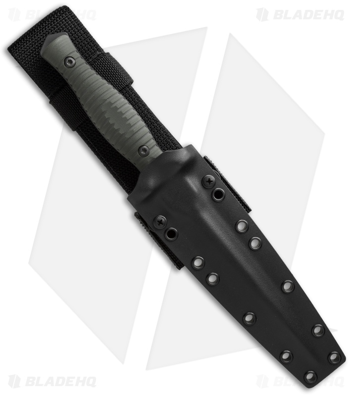 Spartan Blades V14 Dagger Combat Knife Green G10 (6.75" Black