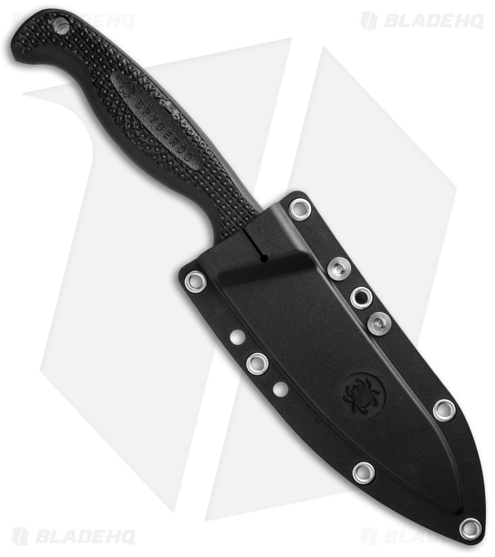 Spyderco Aqua Salt Fixed Blade Dive Knife (4.69" Black) FB23PBBK Blade HQ