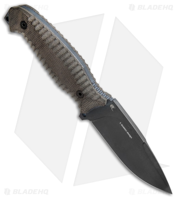 Viper Knives David Fixed Blade Micarta (4.125" Black) VT4002CNN Blade HQ