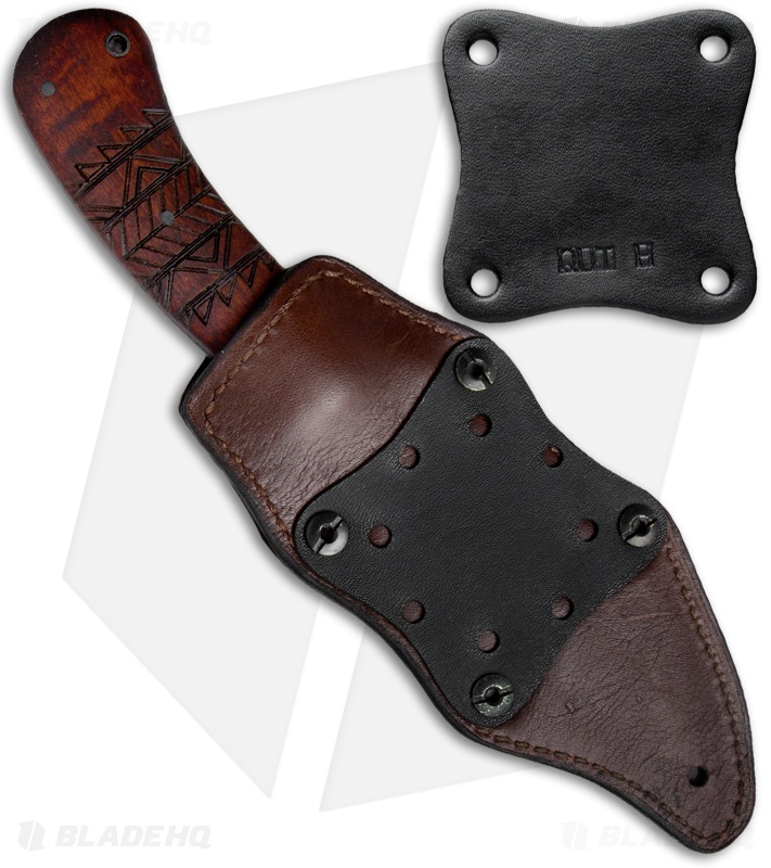 Winkler Knives WKII Belt Knife Tribal Maple (4.75" Black) Blade HQ