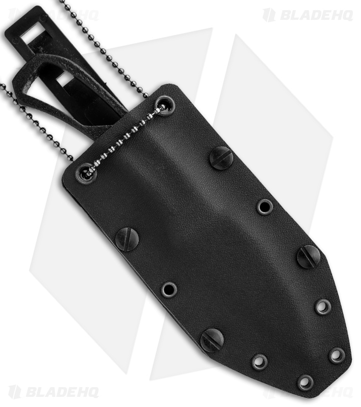 Winkler Knives WKII Neck Knife Fixed Blade (3.125" Black KG) Blade HQ