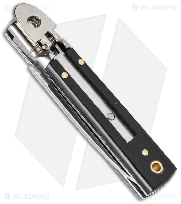 AKC Classic 6" Lever Lock Automatic Italian Knife Dark Horn (2.5