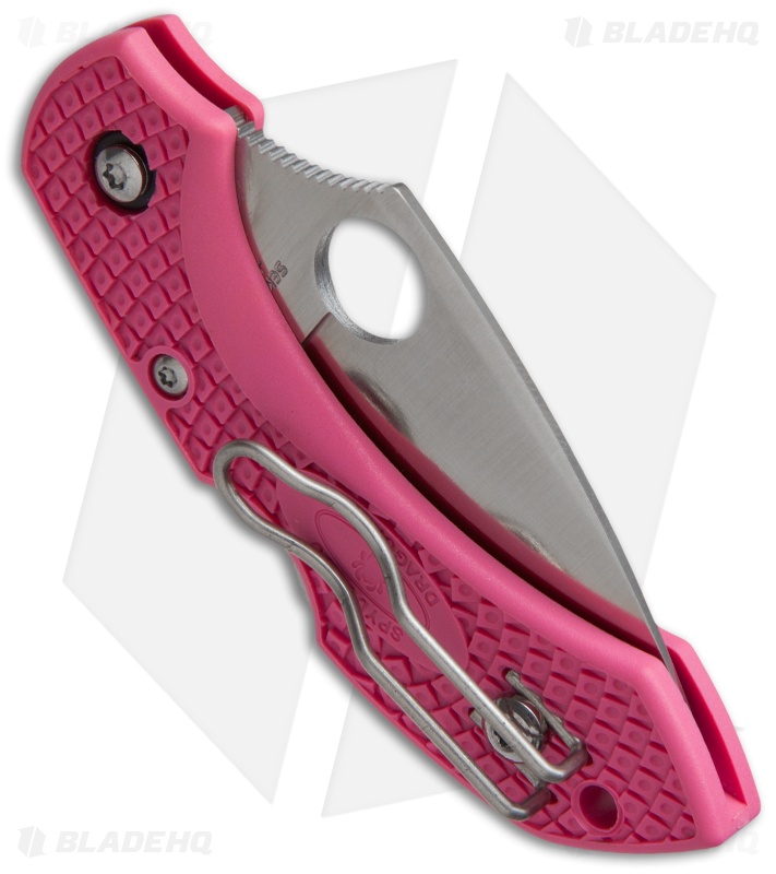Spyderco Dragonfly Knife Pink FRN (2.25" Satin) C28PPN2 Blade HQ
