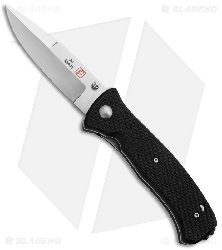 Al Mar Mini Sere 2000 Tactical Liner Lock Knife (3" Satin) MS2K Blade HQ