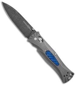 Benchmade Gold Class Pardue 531-132 Folding Knife w/Blue Twill G10 (3.25" Plain)