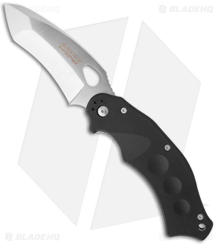 BladeTech I4NI Folding Knife w/ Kicker Assist Black (3.625" Satin