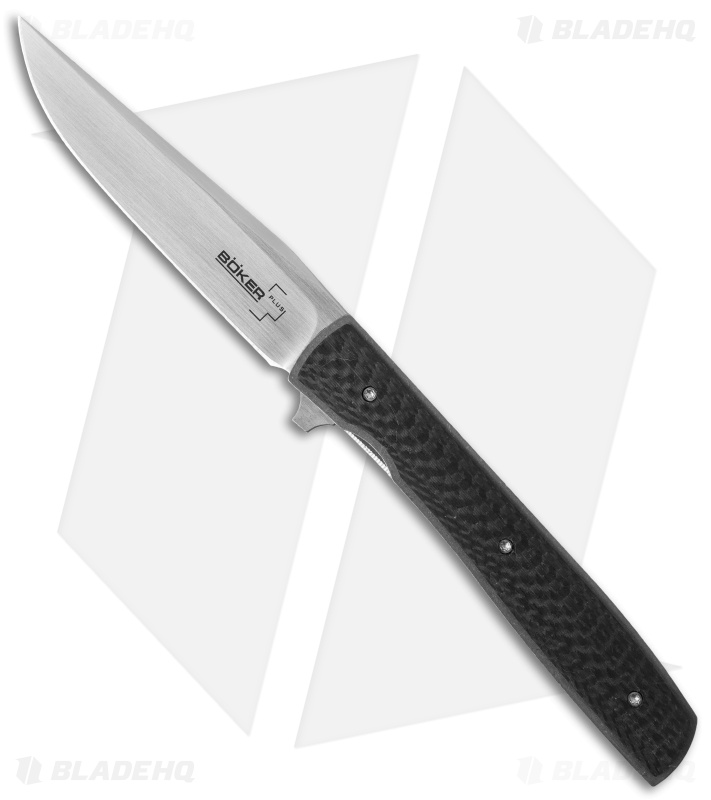 Boker Plus Urban Trapper Knife Carbon Fiber (3.5" Satin) 01BO733 Brad