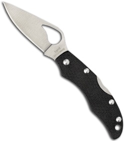 Byrd Finch 2 Folding Knife Black G-10 Folder (2.46" Satin Plain) BY11GP2