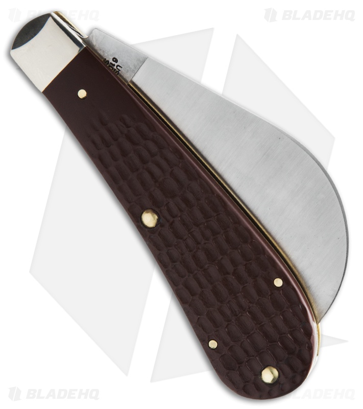 Case Hawkbill Pruner Knife 4" Jigged Brown Synthetic (61011 SS) 00016