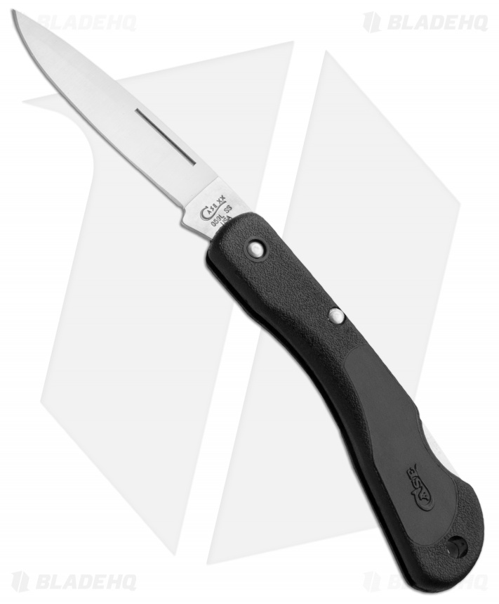 Case Mini Blackhorn Lock Back Knife 3.125" Black Zytel (LT1059L SS