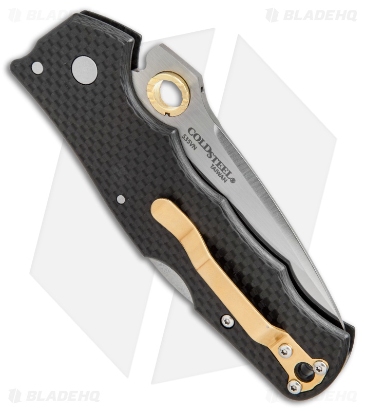 Cold Steel Golden Eye Elite TriAd Lock Knife Carbon Fiber (3.5" Satin) 62QCFS Blade HQ