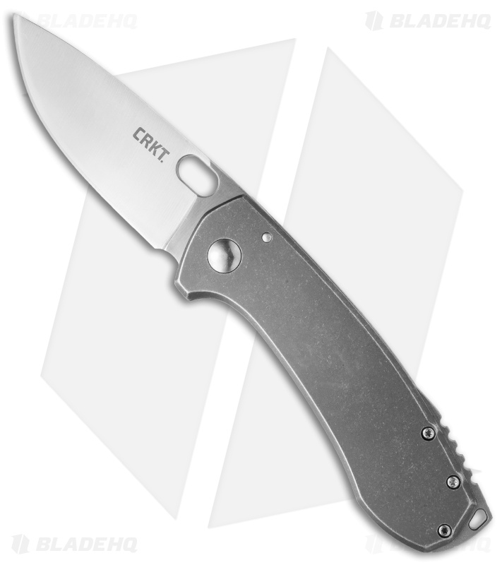 CRKT Vox Amicus Frame Lock Knife SS (3.375" Stonewash) 5445 - Blade HQ