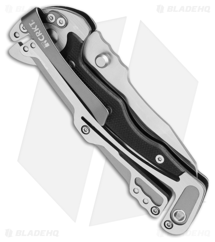 CRKT Graphite Glenn Klecker Liner Lock Knife (3.06" Satin) 5190 Blade HQ