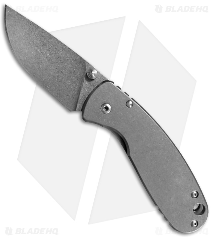 ESEE Knives Izula Folder Titanium Frame Lock Knife (Stonewash) Blade HQ