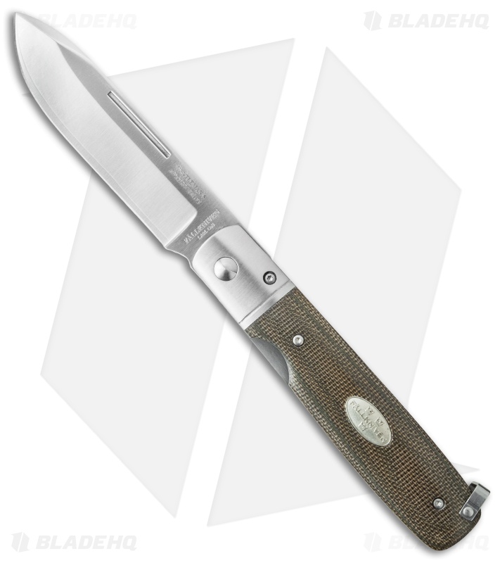 Fallkniven GP Gentleman's Pocket Knife Green Micarta (3" Satin) GPGM