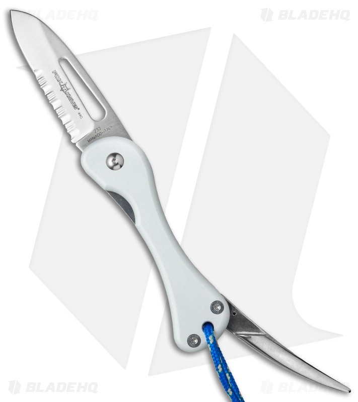 Fox Knives Sailing Linerlock Knife Aluminum (2.875" Satin Serr) 233
